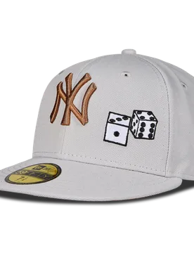 FIFTY Unisex Kappen - Grau - Größe 7 1/2 - Baumwolle Grey 7 1/2 - New era - FashionsVida