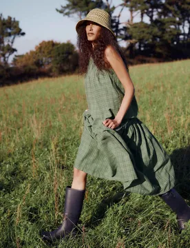 Cotton Rich Slash Neck Vest Top Green female - Seasalt cornwall - FashionsVida