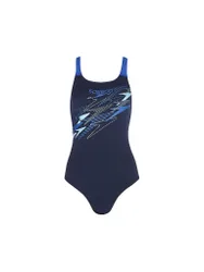 Damen Badeanzug Medley Logo dunkelblau 38 W