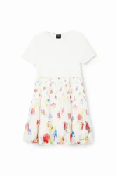 Robe combinée fleurs WHITE 7/8 female