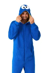 Jumpsuit - Krümelmonster - Cookie Monster - S bis XXL - Größe L - blau - Lizenzierter Fanartikel - Unisex - unisex