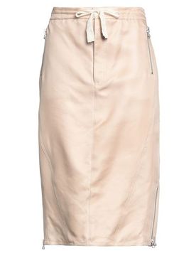 Midi-Rock Damen Beige 32 Damen