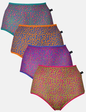 Womens Four-pack Bamboo Full Briefs - - Size: S - British Boxers - FashionsVida