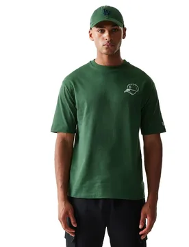 Maglietta A Maniche Corte Mlb Baseball Graphic Los Angeles Dodgers Dark Green S - New era - FashionsVida