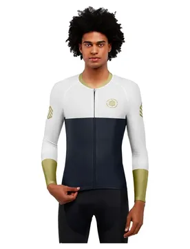 Maglia A Maniche Lunghe M2 Bavaria White / Blue