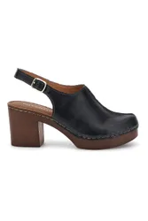 Sandali neri in vera pelle con tacco 1143622 38