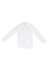 Bambino camicia l6rh02we5w0 p15c poplin adj ls shirt ceremony panna