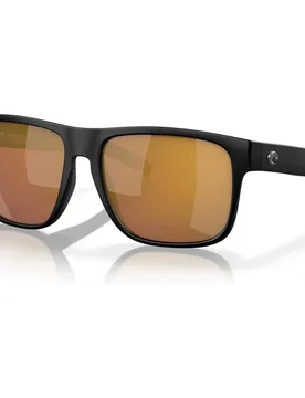 Lunettes De Soleil Polarisées Spearo Xl Matte Black Gold Mirror 580G unisex - Costa - FashionsVida