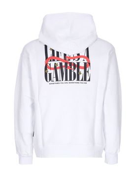 Felpa Leggera Cappuccio Uomo Roulette Hoodie White