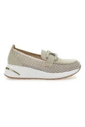 Mocassini Beige con Tomaia Traforata H82232LF14 39