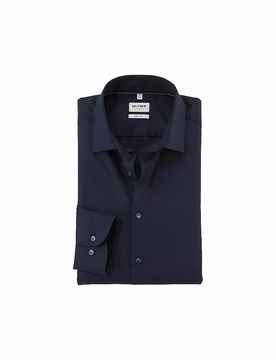 Camisa Body Fit azul oscuro 40