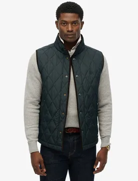 Superdry Herren Gesteppte Estate Weste Navy - Größe: XL - 99.99 - FashionsVida