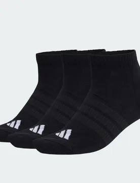 Calzini a taglio basso Cushioned Essentials confezione da 3 paia 34-36 Black / Black / White - Adidas - FashionsVida