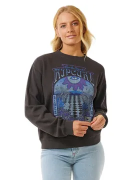 Felpa Slow Down Relaxed Washed Black XS