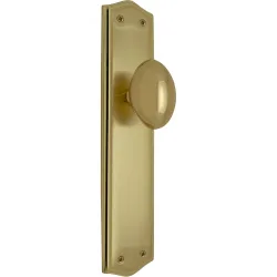 Pomo con Placa para Puertas de Paso Interior 285 x 60 x 48 mm