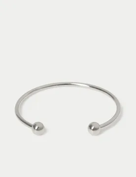 M&S Stainless Ball Cuff Silver male - M&S - FashionsVida