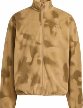 Polaire brossée respirante et chaude - Multi FZ Fleece Jkt M Cardboard - Taille M - Marron - Adidas - FashionsVida