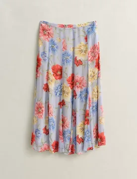 FLORAL PRINT PANEL SKIRT female - 40 - FashionsVida