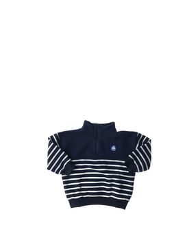 Felpa mezza zip BLU NAVY 6A