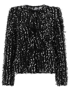 Embroidered Polka Dot Jacket