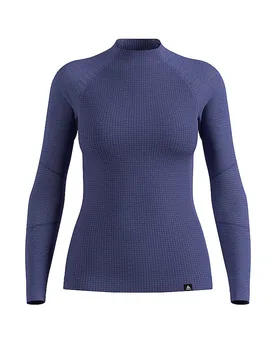 Damen Unterziehshirt Natural Merino 260 1/2 Zip blau XS W - Odlo - FashionsVida