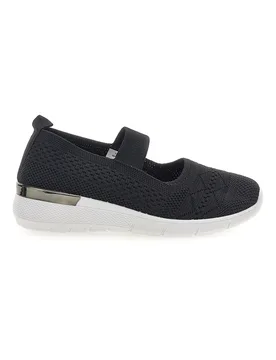 Ballerine da donna nero in tessuto traforato TF090236 40 - ME & ME - FashionsVida