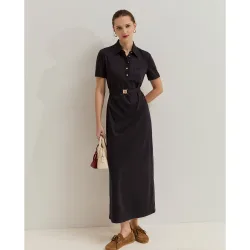 Vestido largo de mujer de algodón