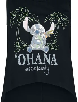 Disney Tank-Top - Stitch - S bis 3XL - für Damen - Größe 3XL - schwarz - EMP exklusives Merchandise! - Frauen - female - Lilo & Stitch - FashionsVida