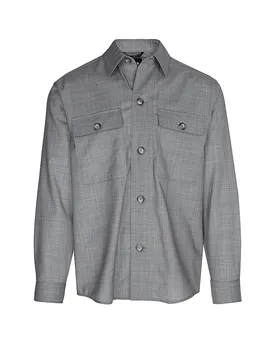 Boss Sobrecamisa P-CARPER gris 56 - BOSS - FashionsVida