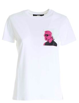 T-shirt Karl Legend bianca
