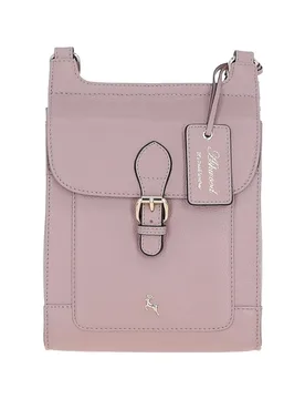 Eclisse Cuoio' Real Leather Crossbody Bag - Pink - Size: One Size - Ashwood Leather - FashionsVida