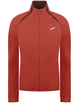 Fushion Womens Dark Red Hybrid Running Jacket - Size Medium - Brooks - FashionsVida