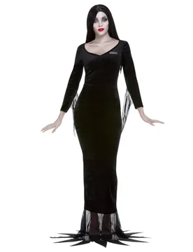 Offizielles Morticia-Damenkostüm Addams Family schwarz - SMIFFY''S - FashionsVida