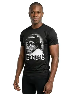 Mister T-shirt à Manches Courtes Eazy-e Paintbrush Oversize Black 4XL