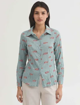 Camisa de mujer 100% algodón con estampados - Nice Things - FashionsVida