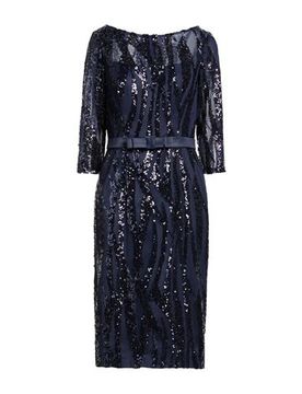 Midi-Kleid Damen Marineblau 38 Damen
