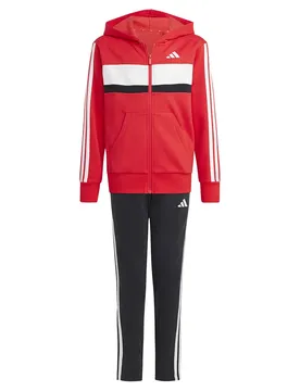 Tuta Seasonal Essentials Tiberio 3 Stripes Fleece Pure Ruby / White 15-16 Anni