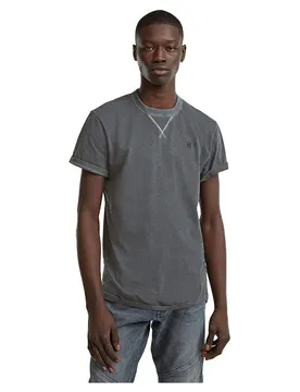 T-shirt à Manches Courtes Nifous R T Dark Black Garment Dyed XL