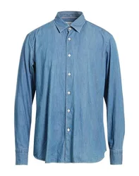Jeanshemd Herren Taubenblau 42 Herren