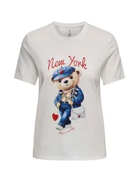 Only Damen T-Shirt Weiß 510213