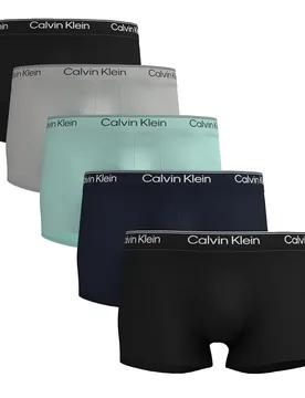 Boxers Lv00nb12 Trunk Low Rise 5 Unità Black / Light Cast / Feel The Mint / Shor XL - Calvin Klein - FashionsVida