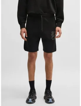 HUGO Mens Black Deswick Red Bull Sport Short - Male - Black - Large - Hugo Boss - FashionsVida
