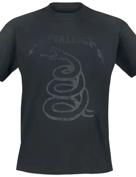 T-Shirt - Black Snake - S bis 5XL - für Männer - Größe XL - schwarz - Lizenziertes Merchandise! - Männer - male - Metallica - FashionsVida