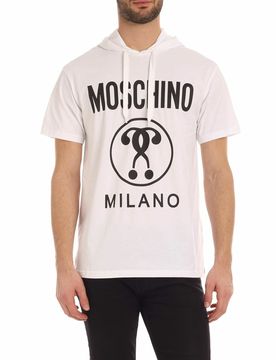 T-shirt bianca con stampa Double Question Mar
