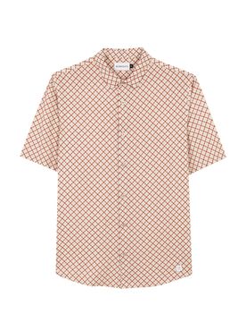 XL The tile short sleeve Shirt male
