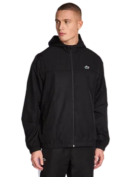 Diamond Weave Men Track Tops - Black - Size - Black - Size: 2X-Large - Lacoste - FashionsVida