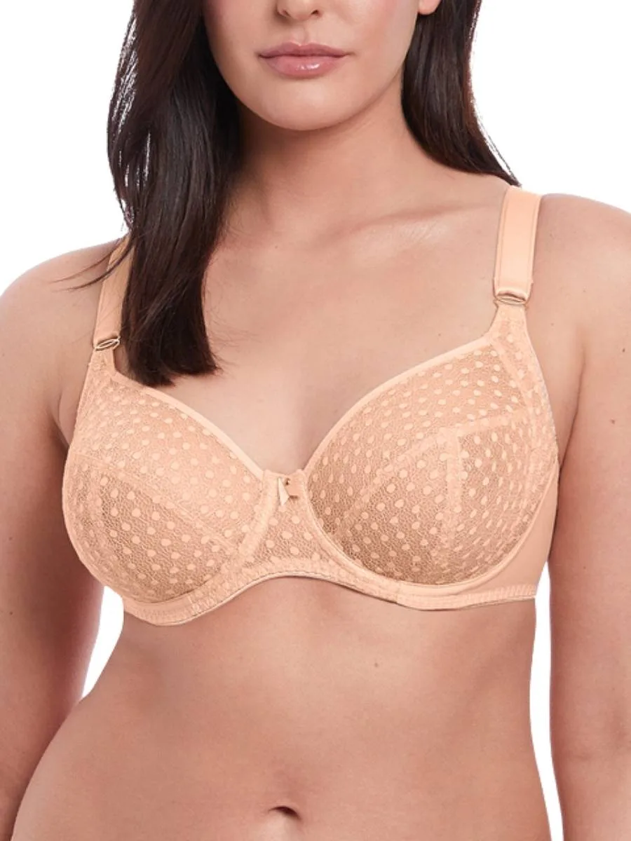 Womens Starlight Side Support Bra - Beige Polyamide - Size 28h - Freya - FashionsVida