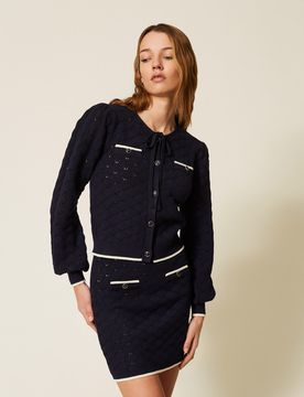Twinset Cardigan en maille jacquard