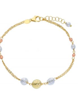 Bracciale da donna Oro giallo e bianco 219765