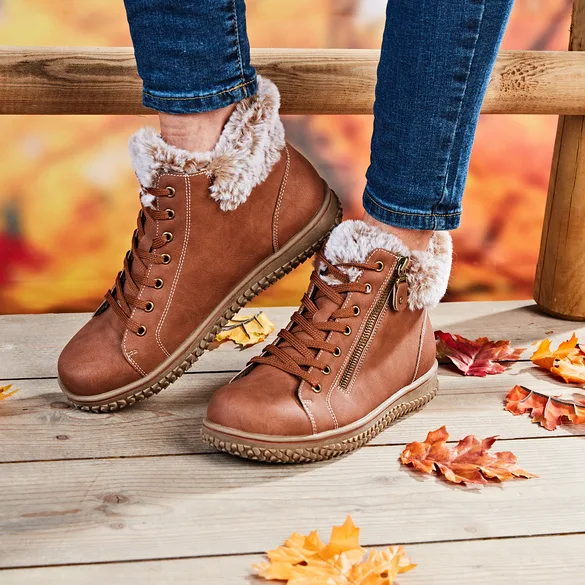 Komfort-Boots "Gloria" cognac - 3Pagen - FashionsVida